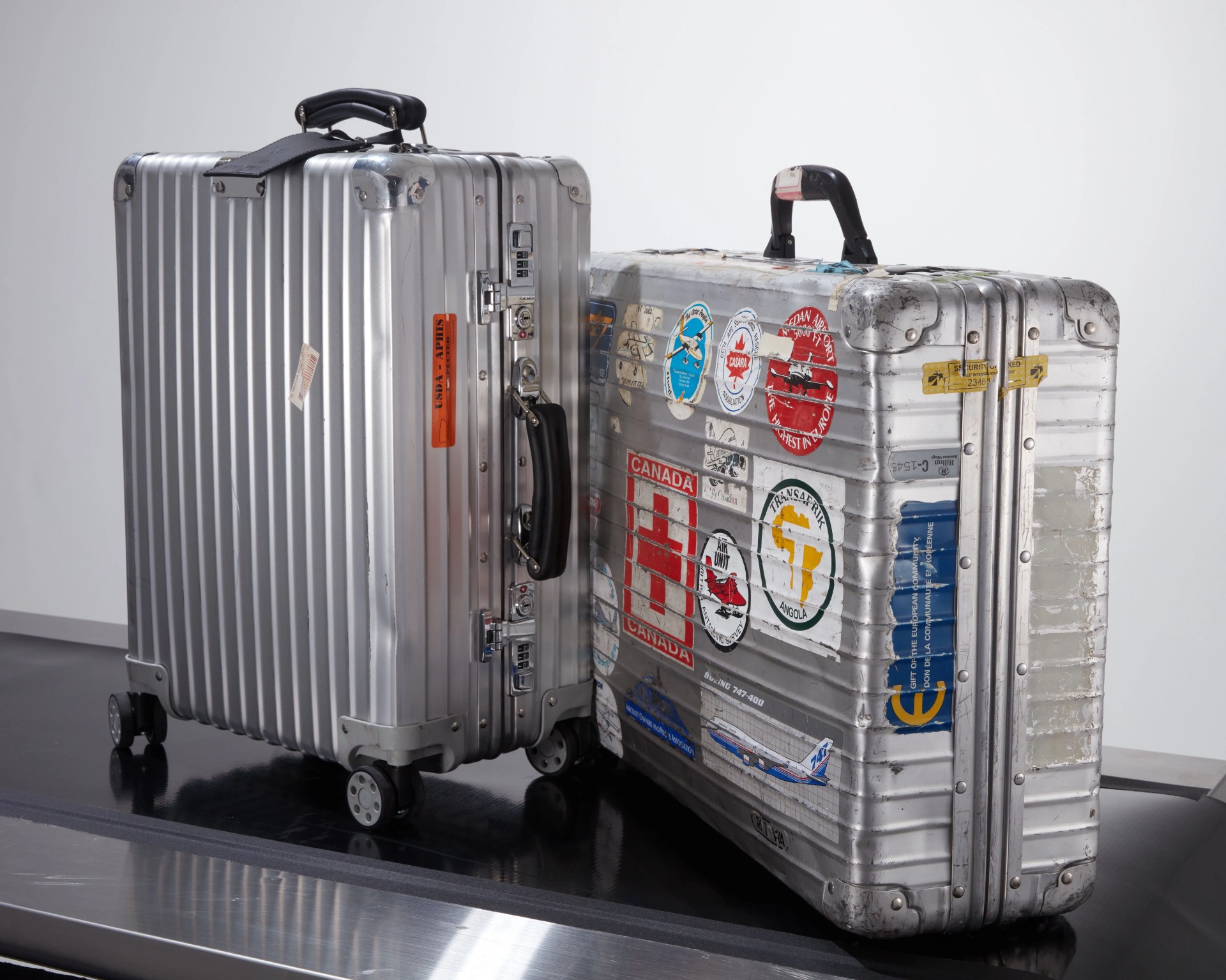 rimowa luggage damage stickered