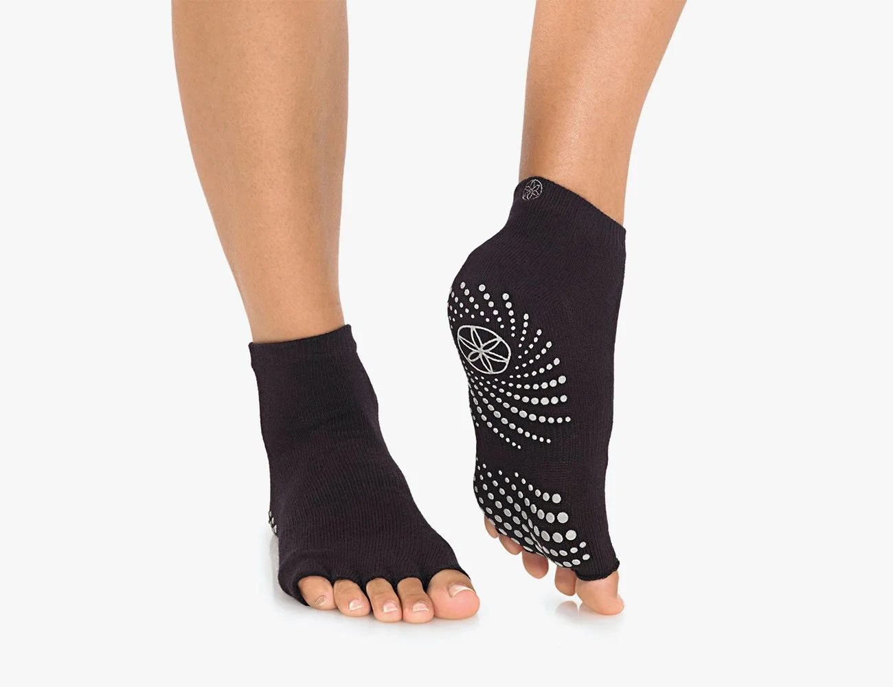Gaiam Grippy Toeless Yoga Socks