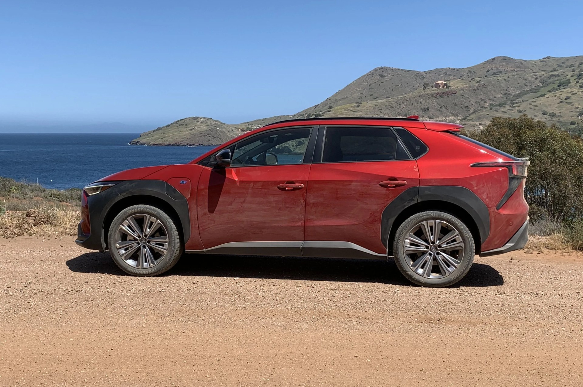 2023 subaru solterra ev on catalina island