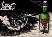 a bottle of ardbeg bizarrebq whisky