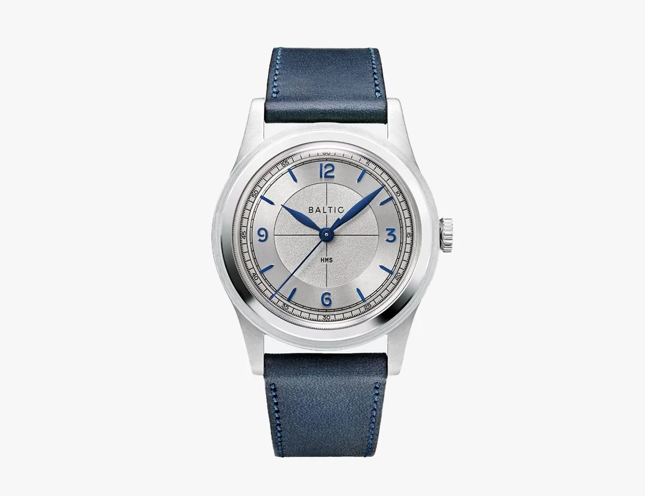 baltic watches hms 003 silver blue