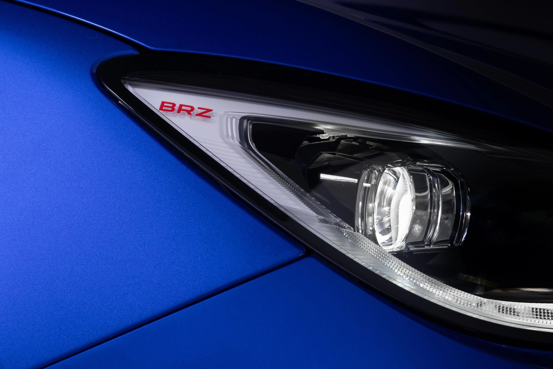 teaser image of 2024 subaru brz headlight