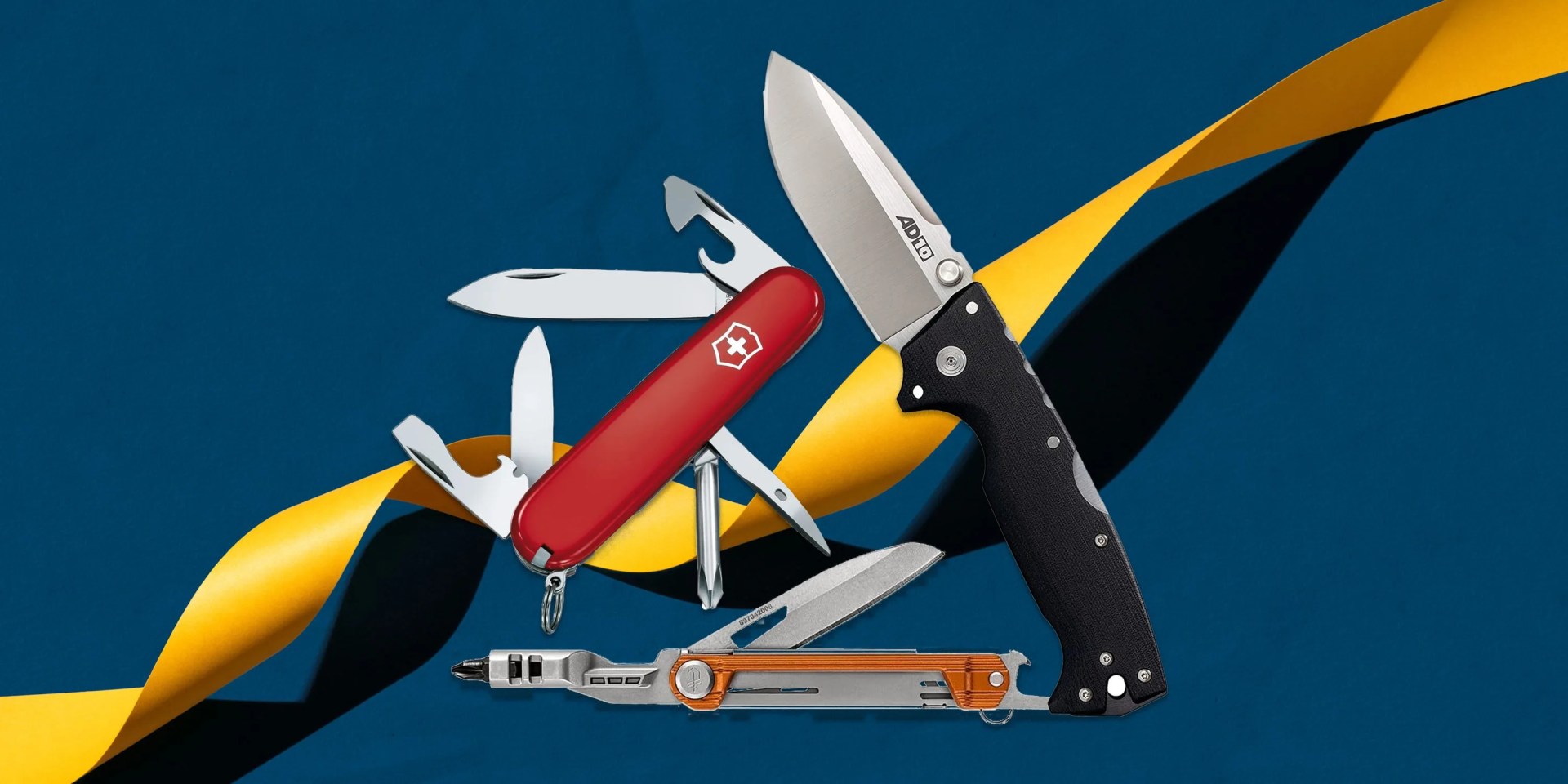 collage of edc knives amazon prime day