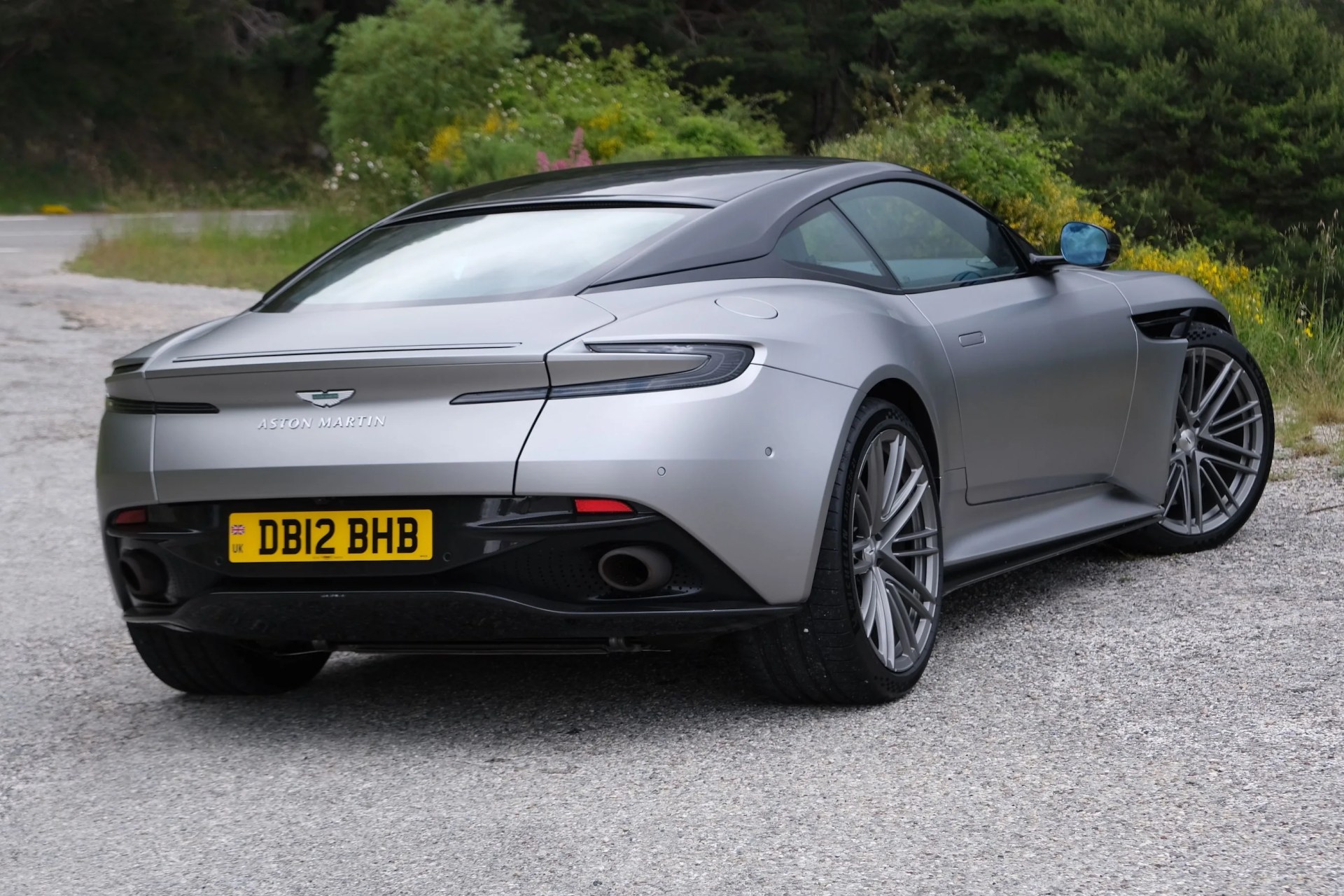 aston martin db12 rear three quarter angle