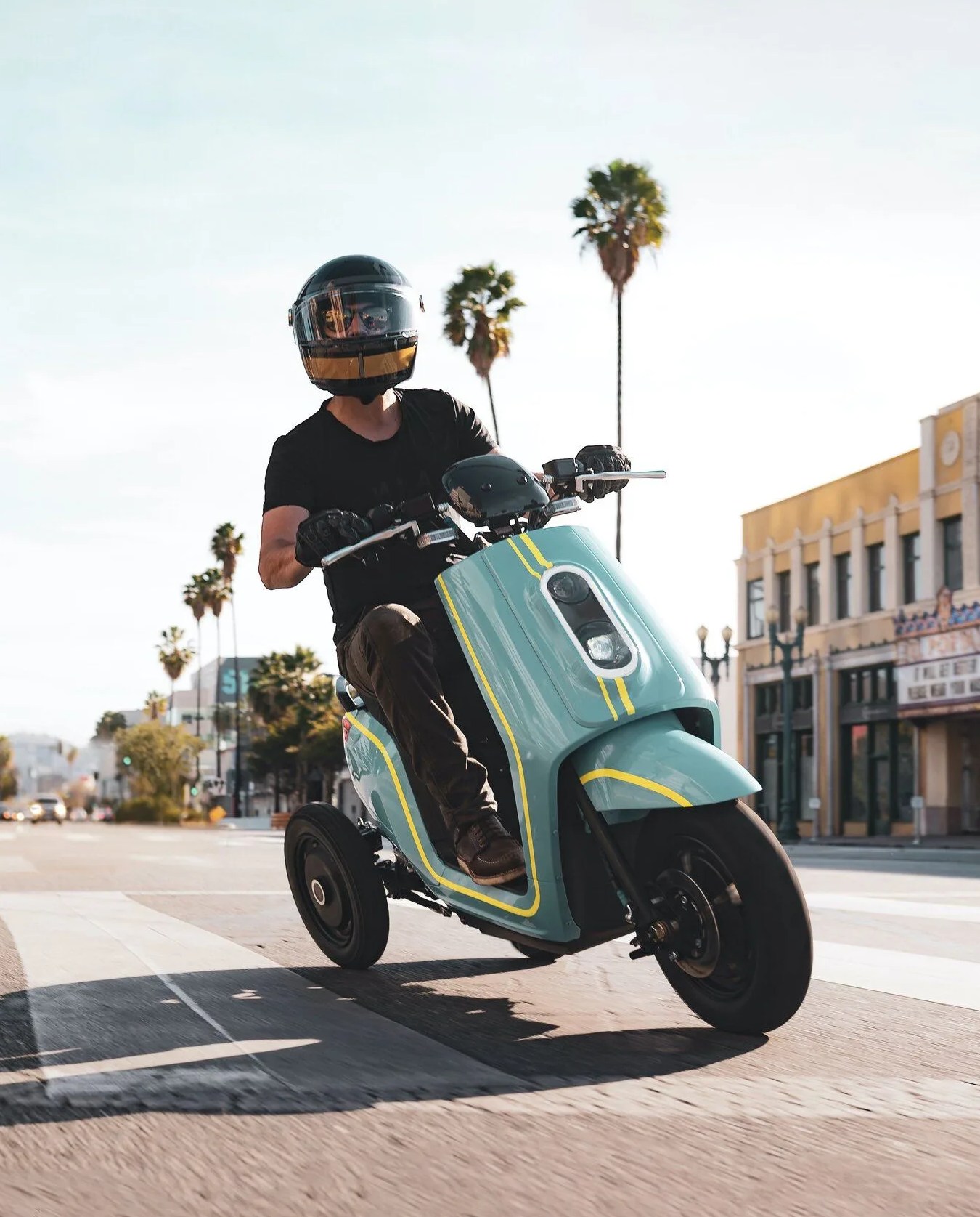 xotoinc man riding first self stabilizing electric moto