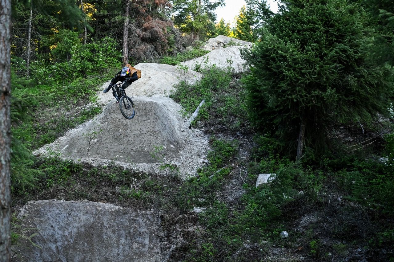 biker jumping