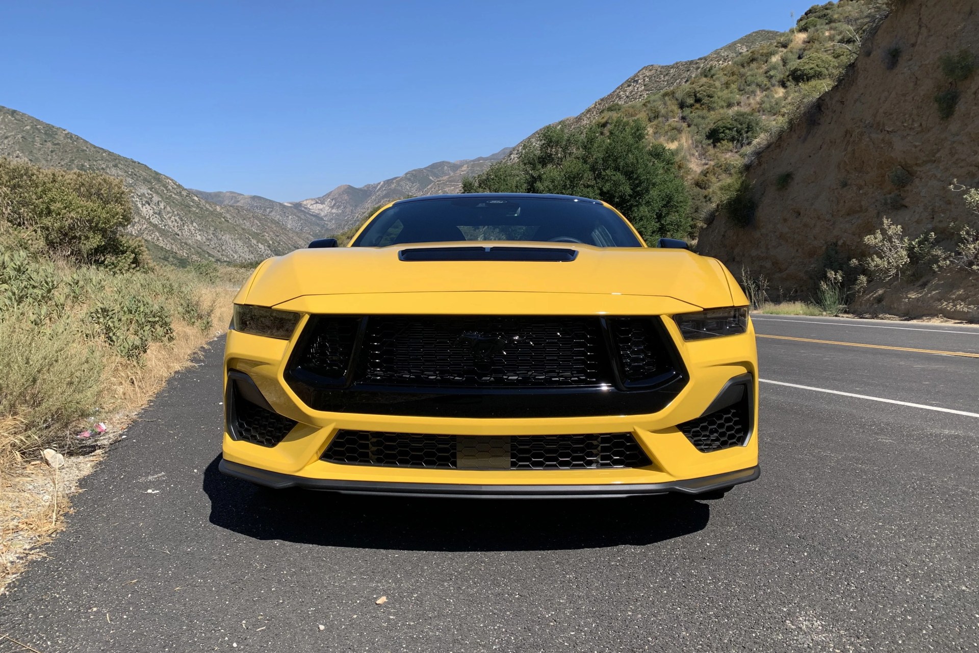 front of 2024 ford mustang
