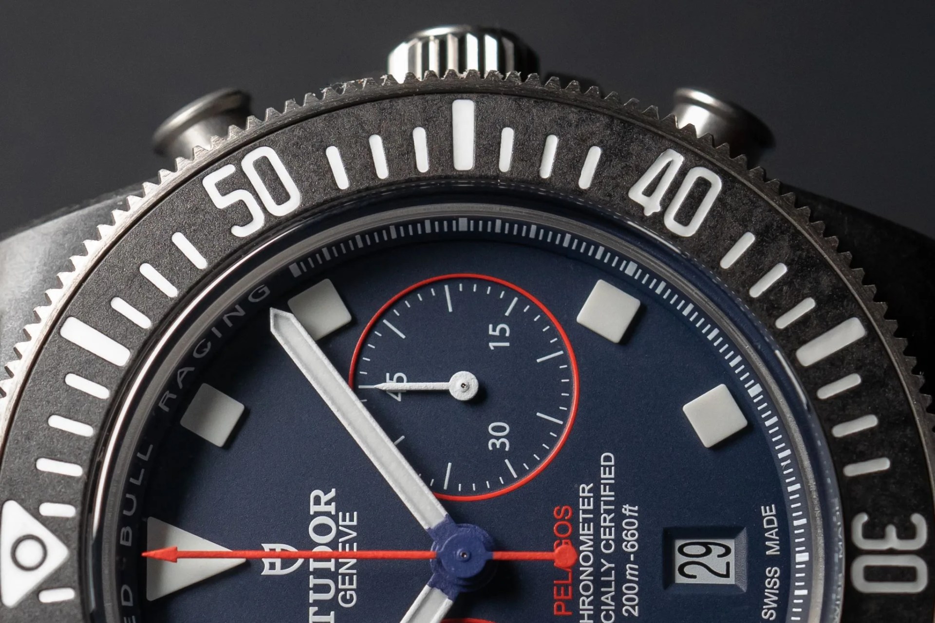 close up of a tudor watch