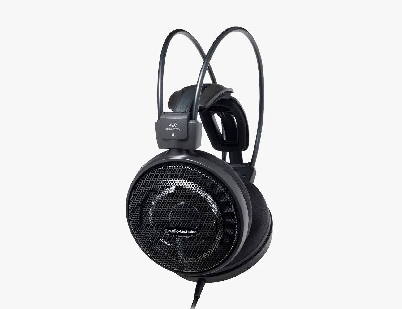 audio technica ath ad700x black headphones