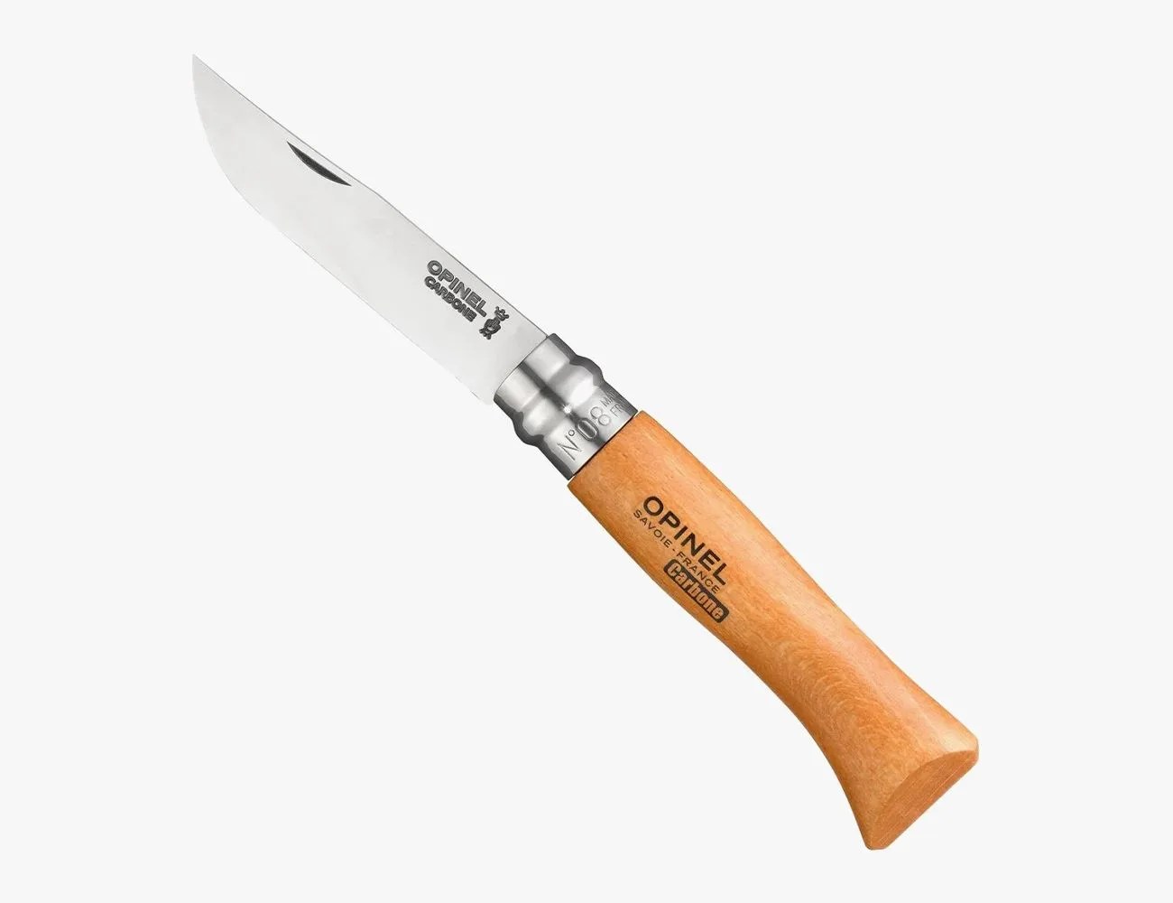 opinel no 08 carbon steel folding knife