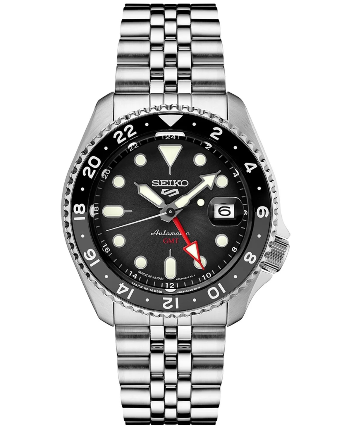 Seiko Men's Automatic 5 Sports Stainless Steel Bracelet Watch 43mm