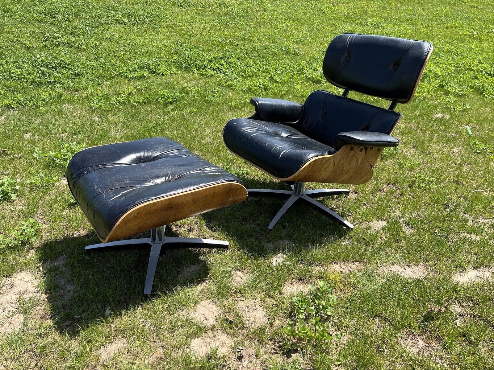 an Eames lounge chair replica