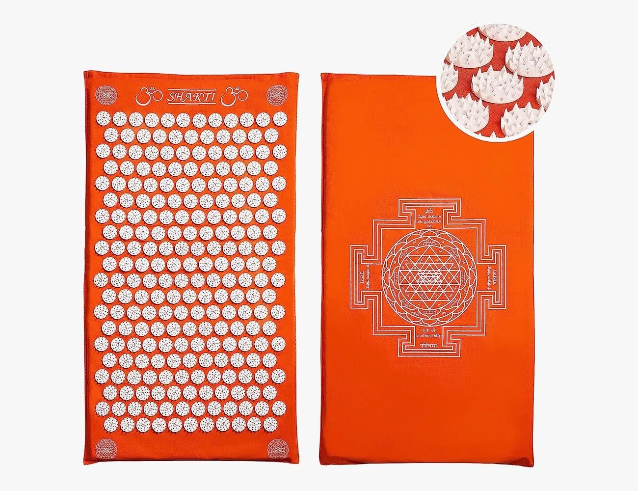 shakti premium acupressure mat original, sustainable  durable, relieves stress  tension, promotes relaxation  focus, ethically handcrafted acupuncture mat in india, organic cotton certified