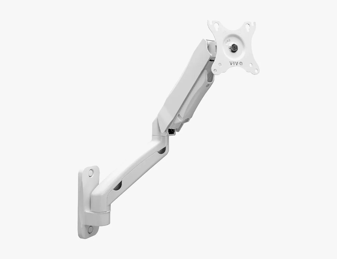 vivo height adjustable pneumatic extended arm single monitor wall mount