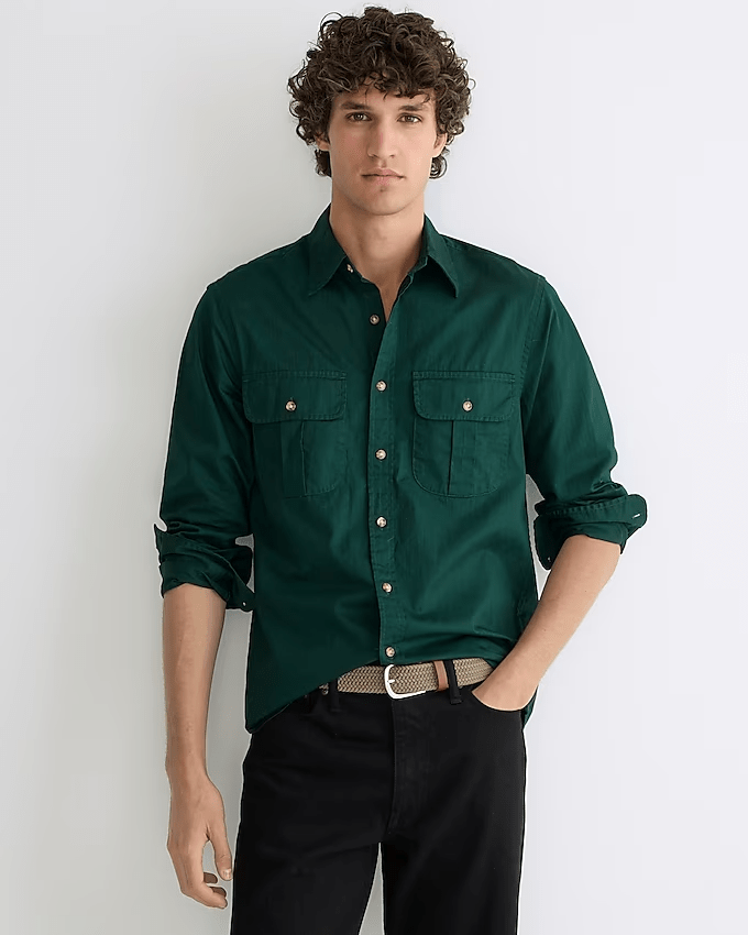 Heritage twill two-pocket workshirt
