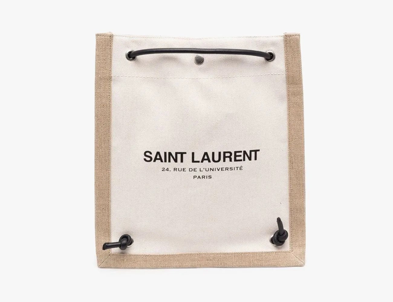 Saint Laurent Canvas Drawstring Backpack