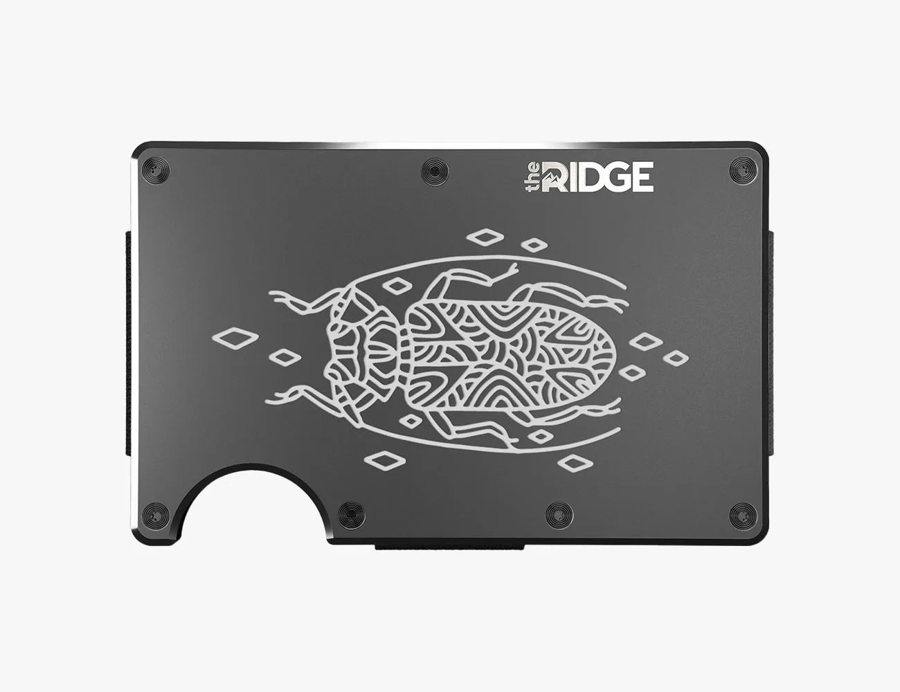 metal wallet with art engraving