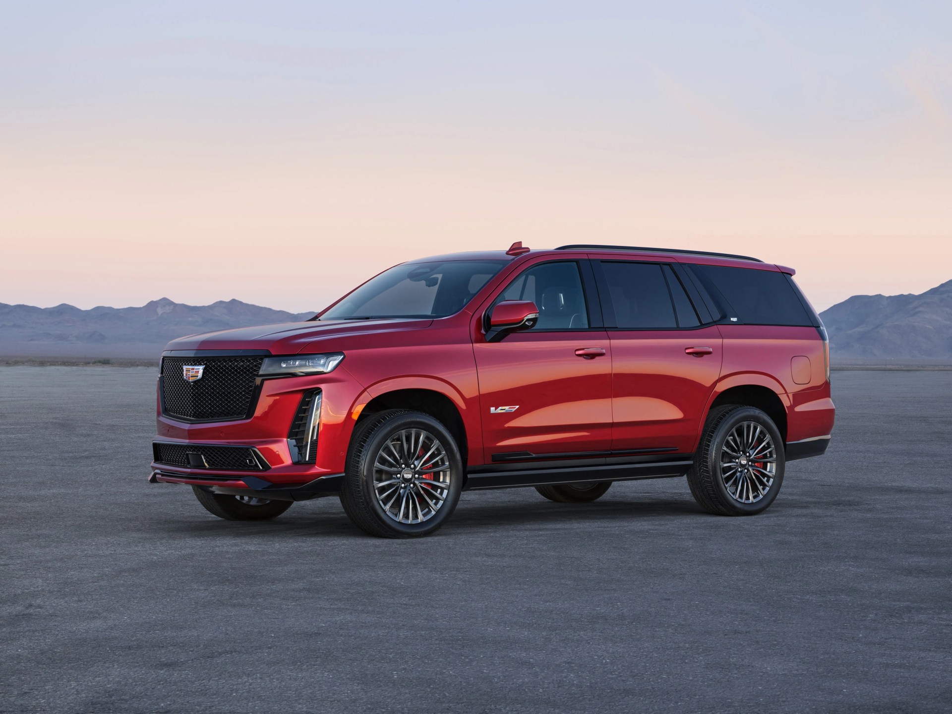 the 2023 cadillac escalade will be the first suv to don the high performance v series badge preproduction model shown actual production model will vary escalade v availability will be announced spring 2022