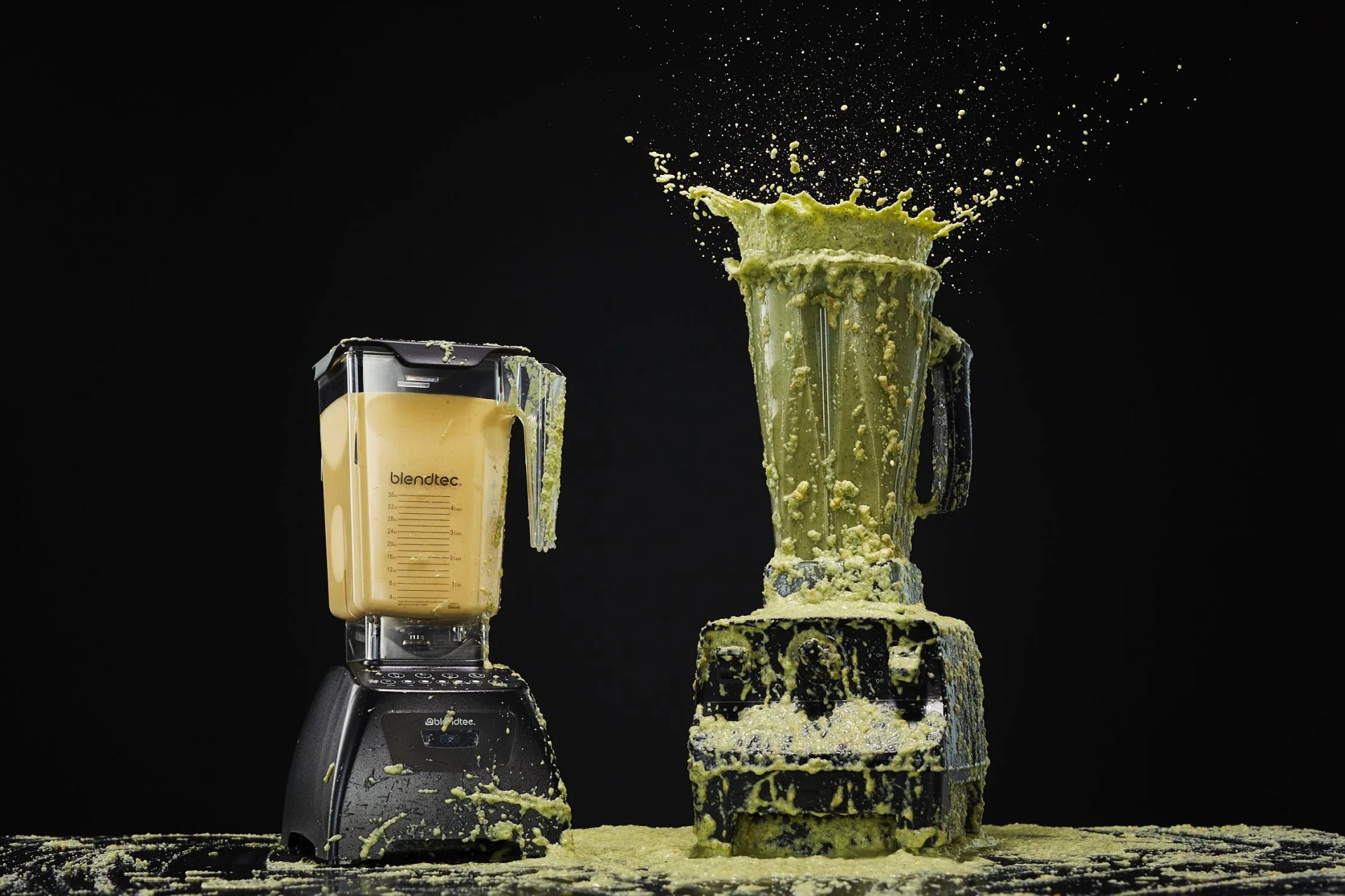 vitamix and blendtec blenders at work