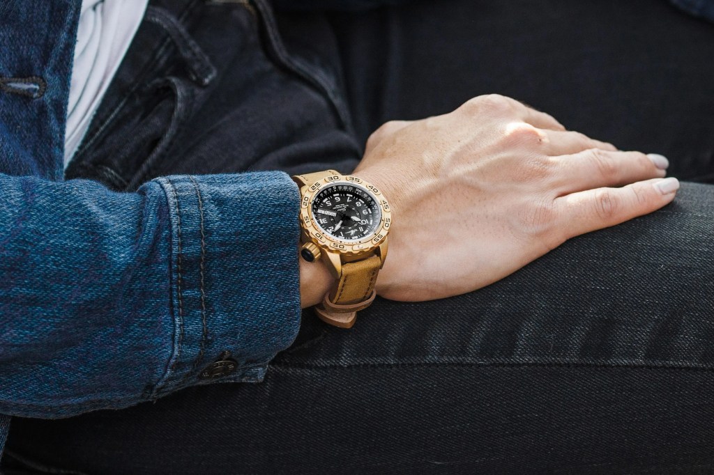 a woman wearing a watch