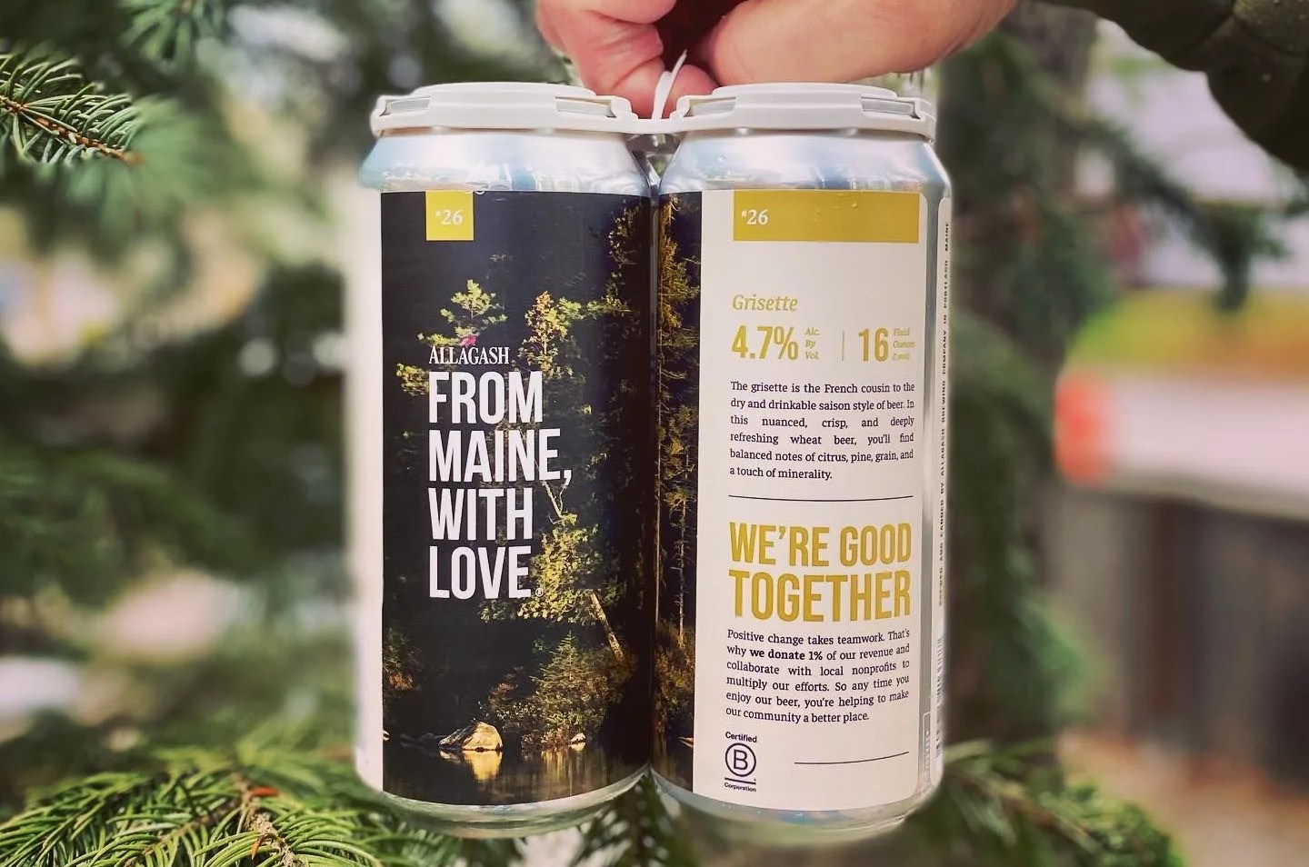 cans of allagash beer