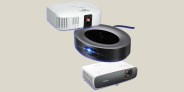 collage of three projectors