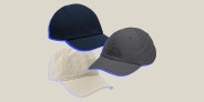 collage of three baseball caps