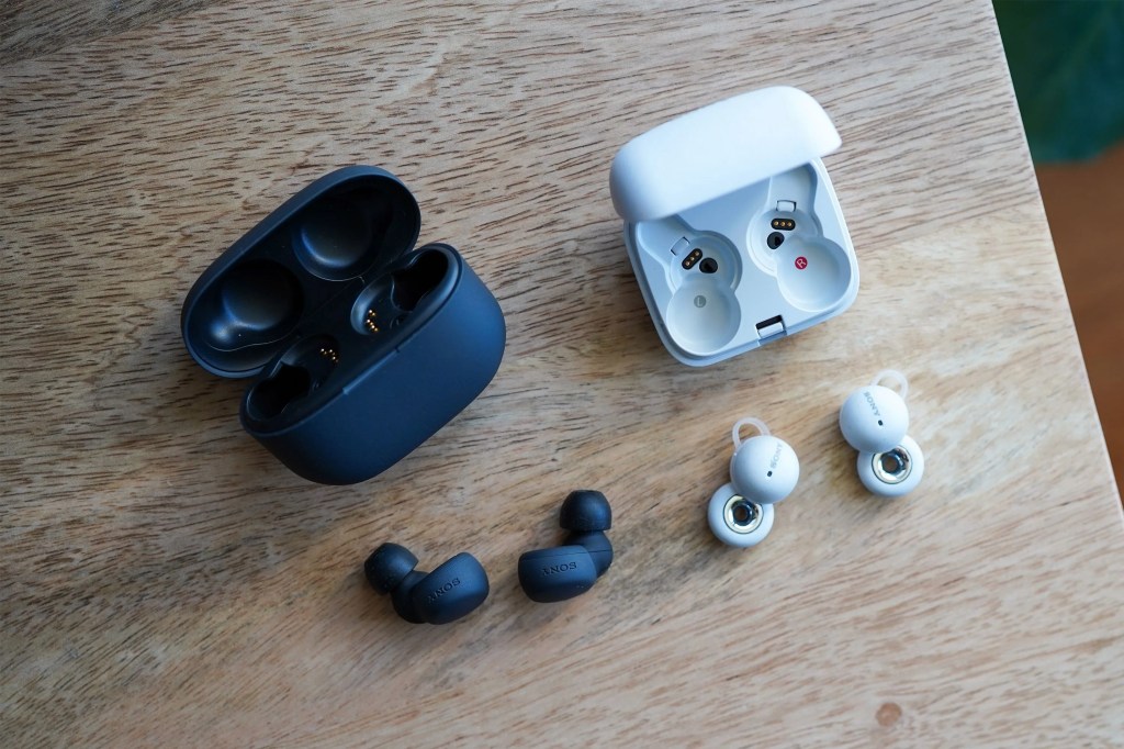 earbuds on a desk