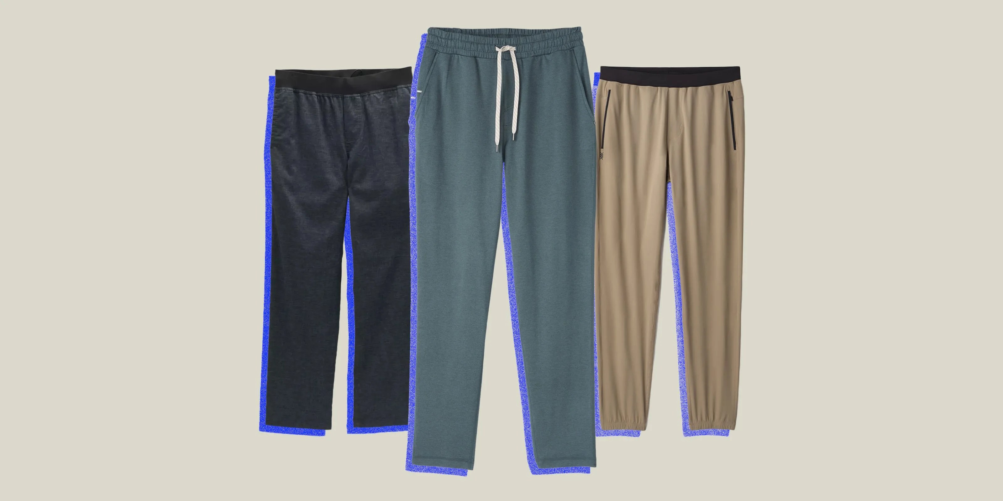 collage of three yoga pants