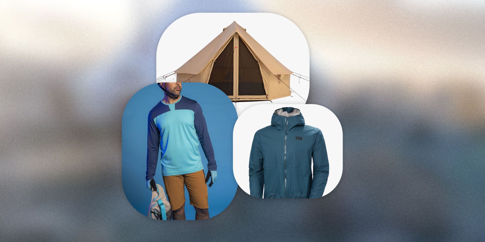 altimus bell tent, freewheel, helly hansen