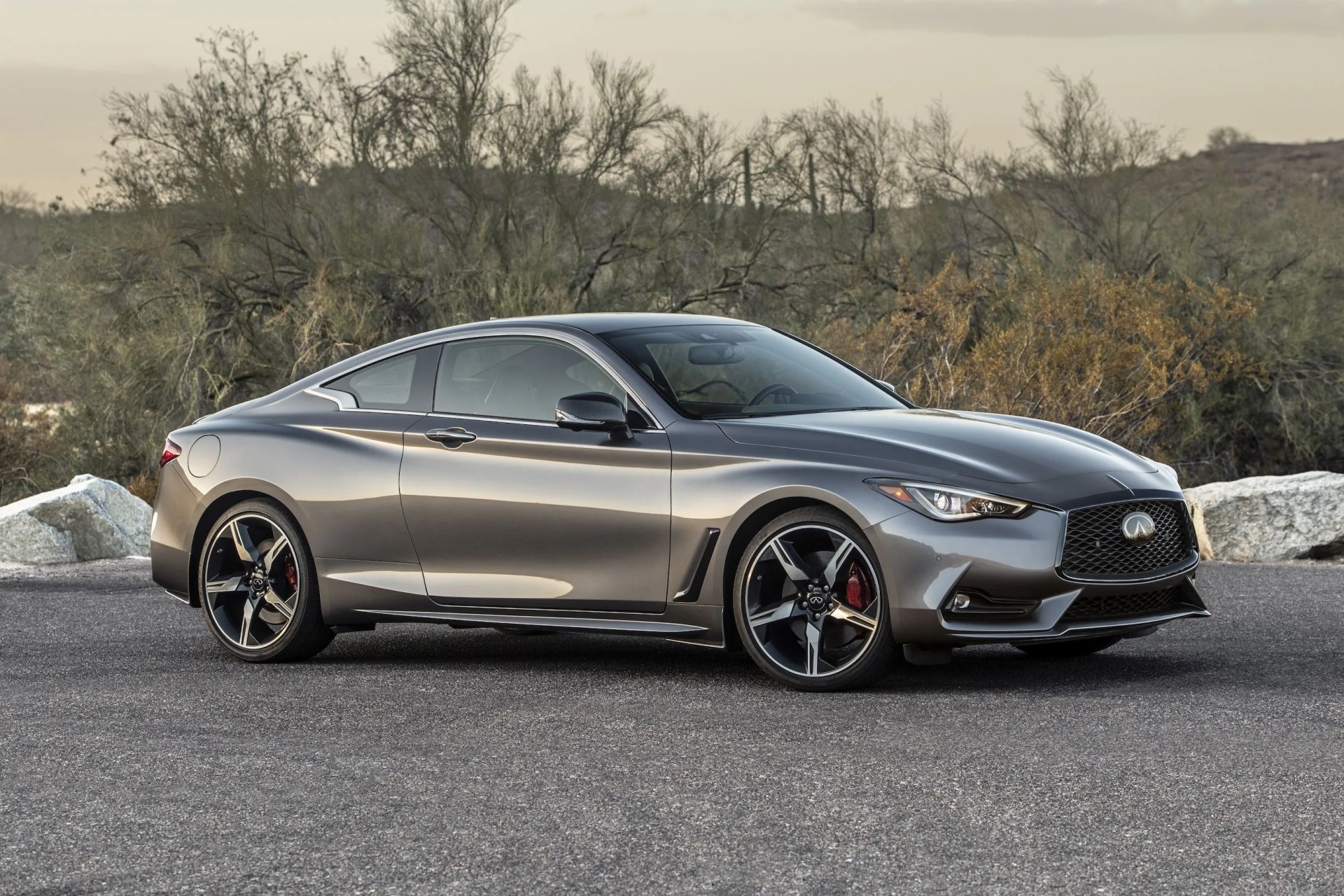 infiniti q60 in a parking lot
