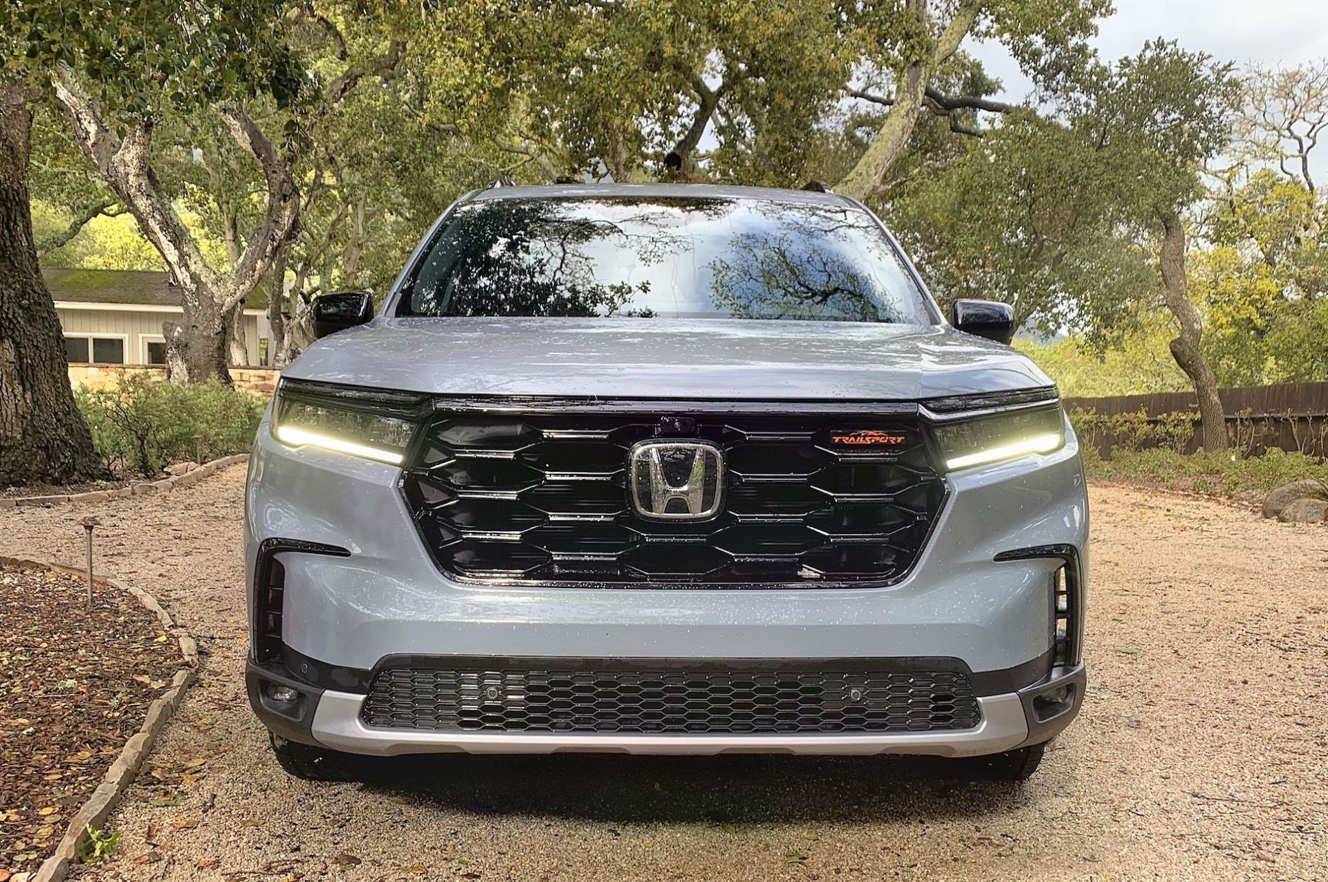 honda pilot trailsport parked in a driveway