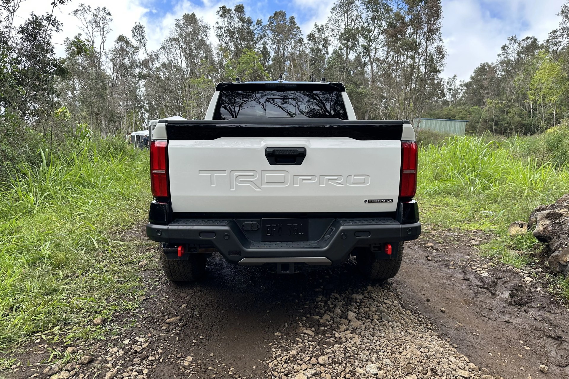 toyota tacoma trd pro from the rear
