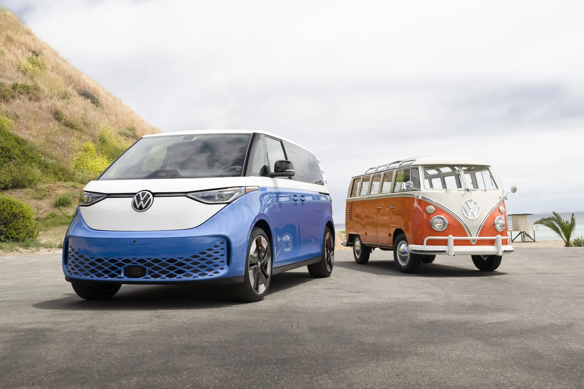 volkswagen id buzz and type 2 microbus