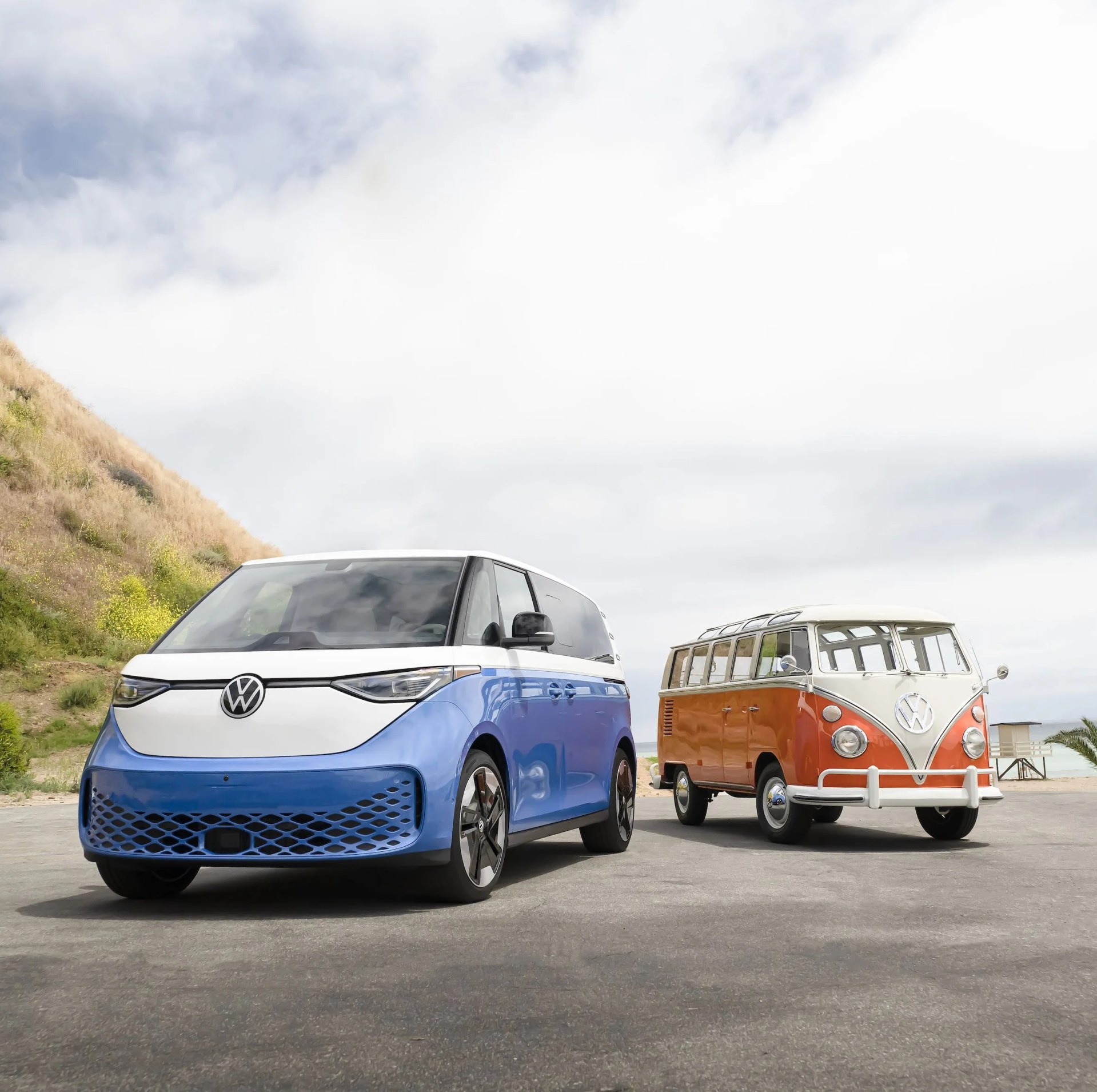 volkswagen id buzz and type 2 microbus