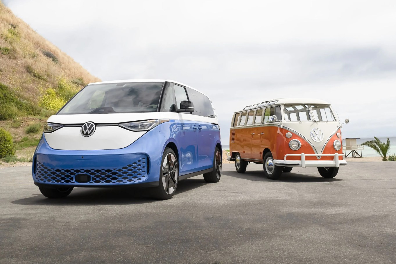 volkswagen id buzz and type 2 microbus