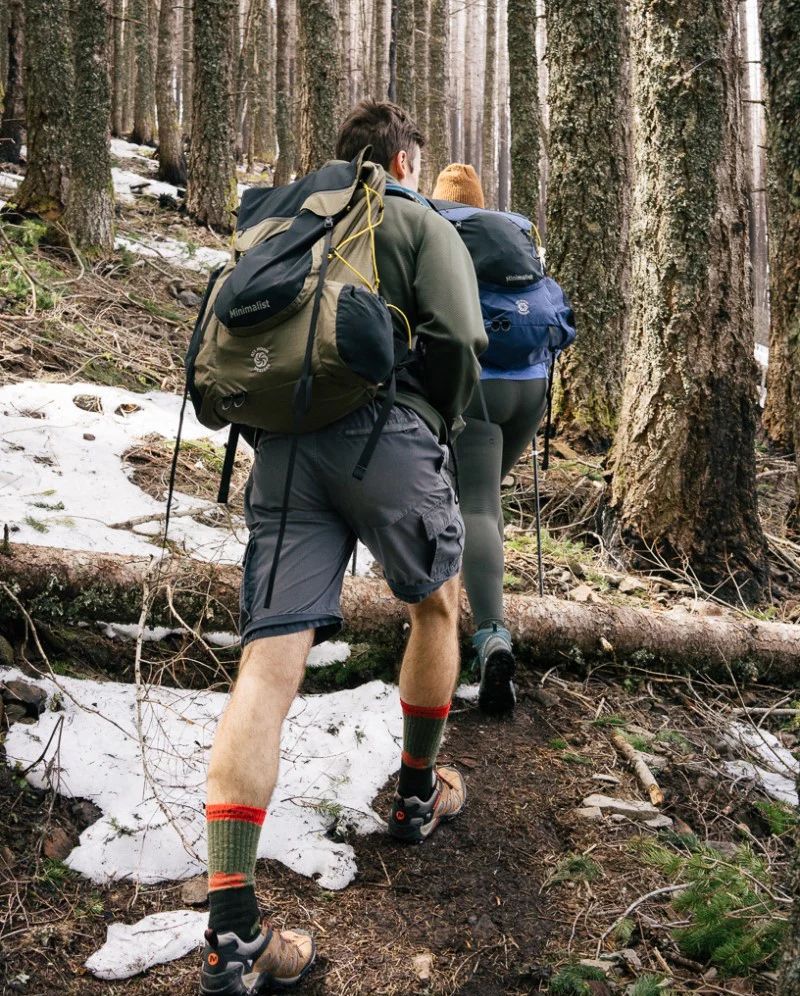 man wearing six moon designs minimalist v2 ultralight backpack