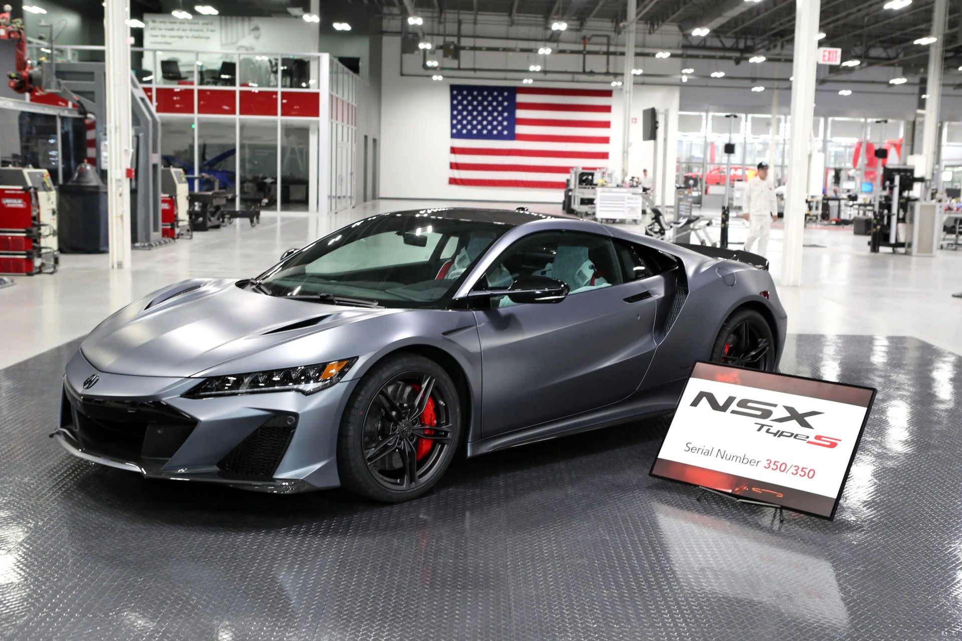 final acura nsx on factory floor