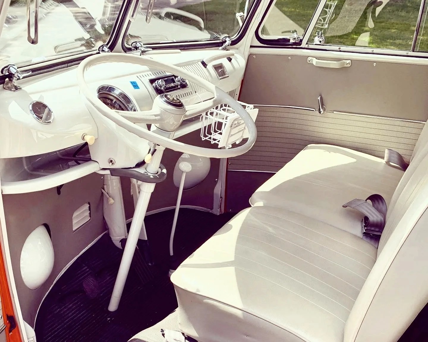 VW Bus driver's seat.
