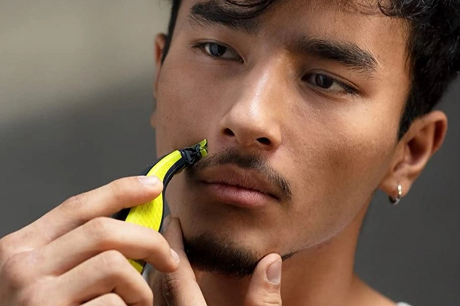 man shaving