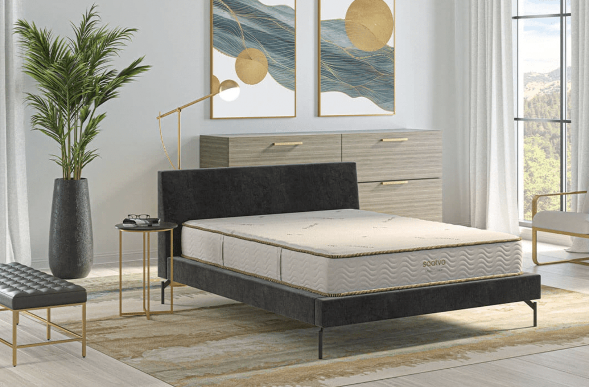 mattress in bedroom