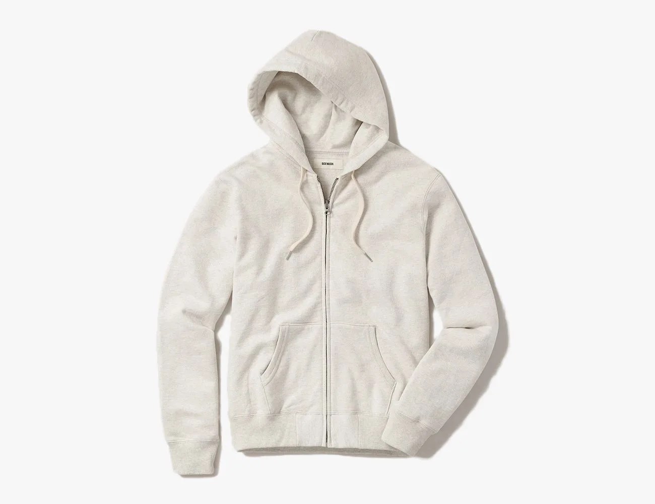 buck mason interloop zip up sweatshirt
