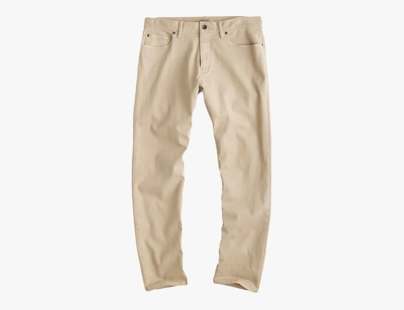 Straight Fit 5-Pocket Chino in Casual Khaki