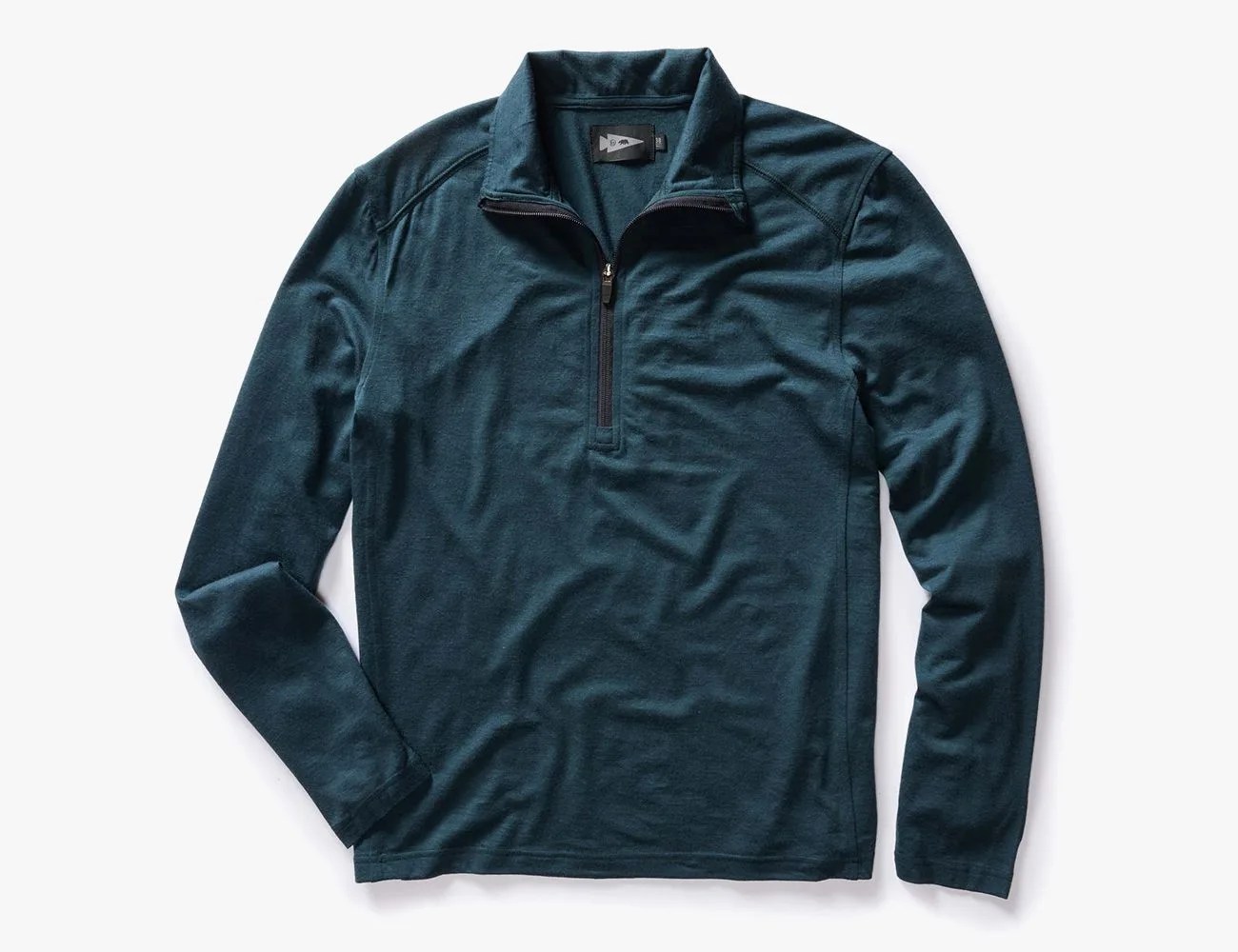 Taylor Stitch x Goruck Merino Half Zip in Forest
