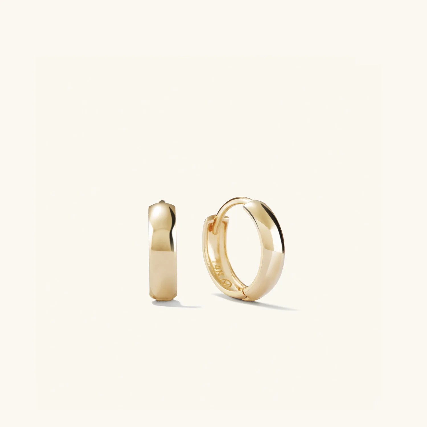 bold huggie hoops