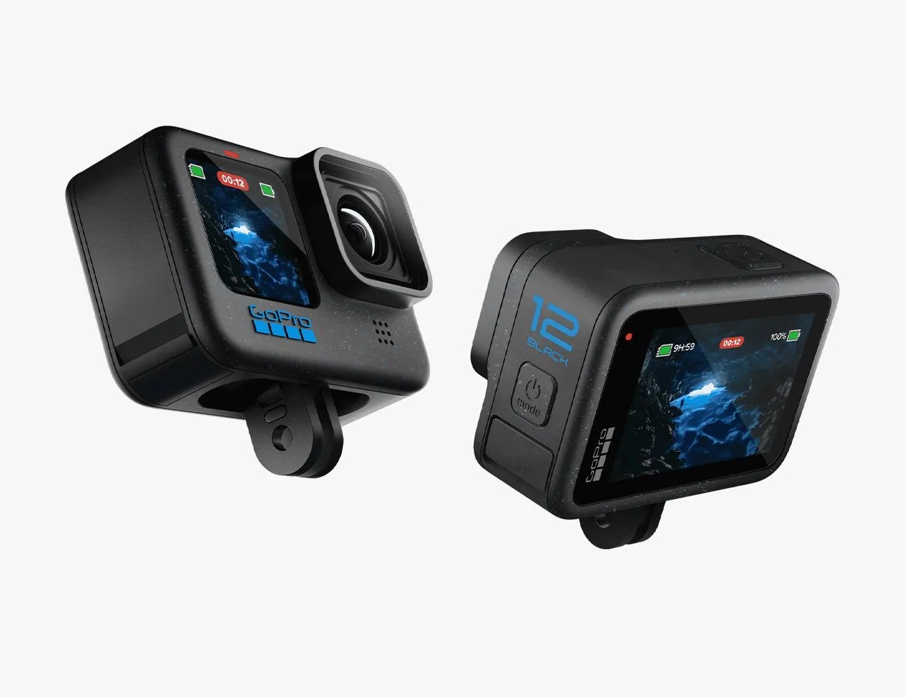 two go pro cameras