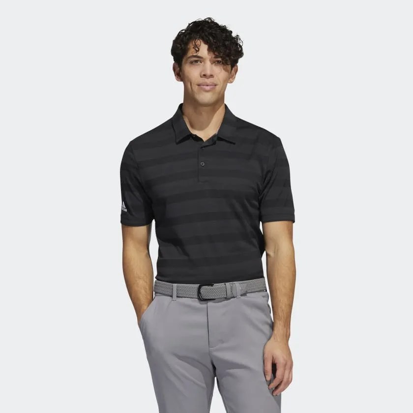 Two-Color Striped Polo Shirt