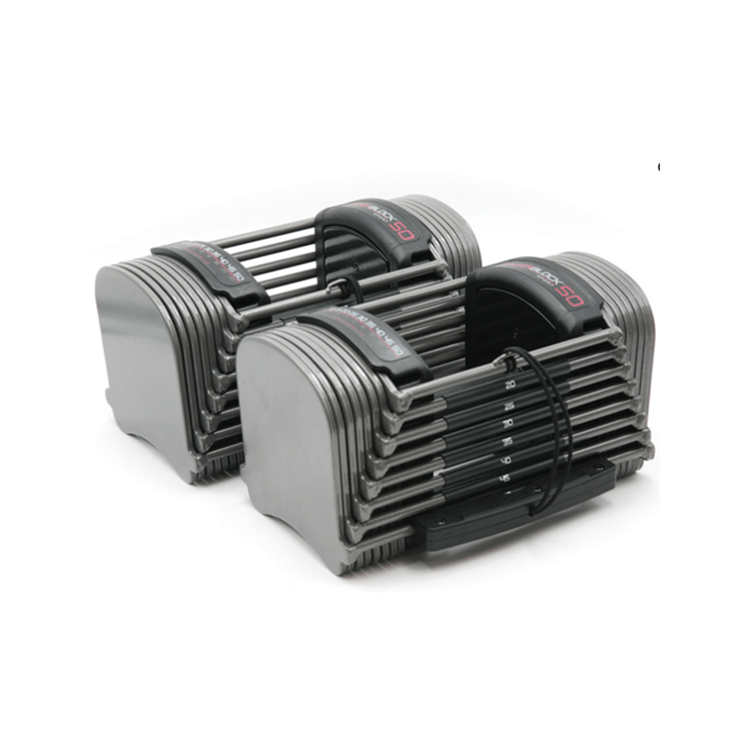PowerBlock Sport 50 Adjustable Dumbbell Set, 50 lbs per Hand (Sold in Set of 2)