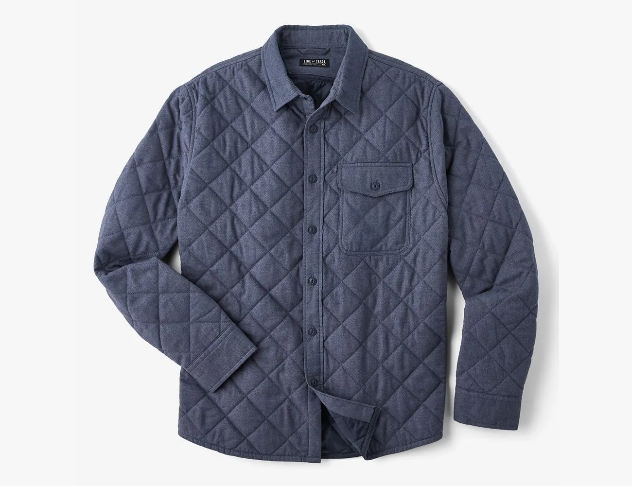 ridge quilted flannel shirt
