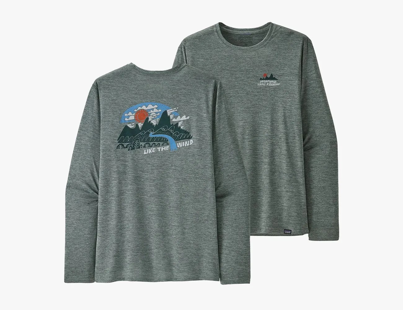 long sleeved running shirt